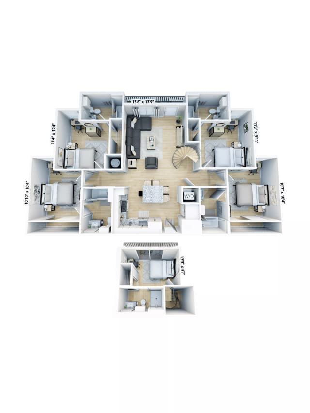Room in 5 Bedroom 5 Bathroom | D1-M main photo