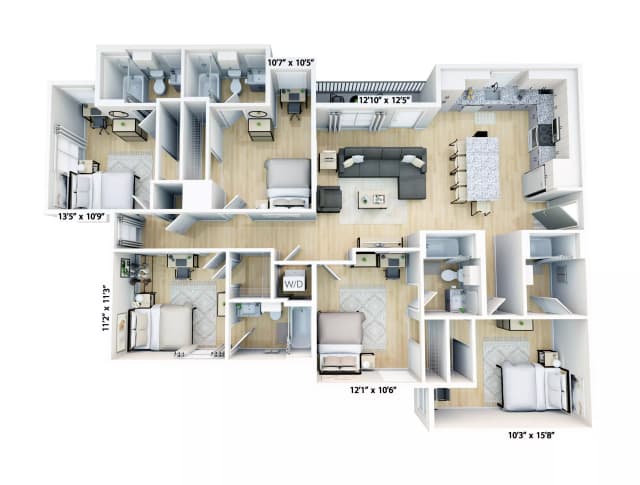 Room in 5 Bedroom 5 Bathroom | E3 main photo