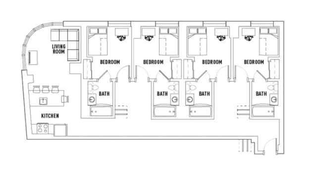 Room in 4 Bed - 4 Bath B main photo