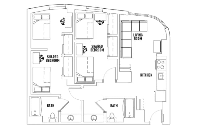 Room in 2 Bed - 2 Bath B main photo
