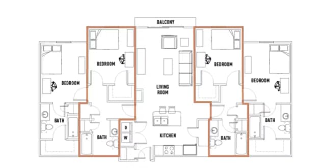 Room in 4 Bed - 4 Bath B main photo