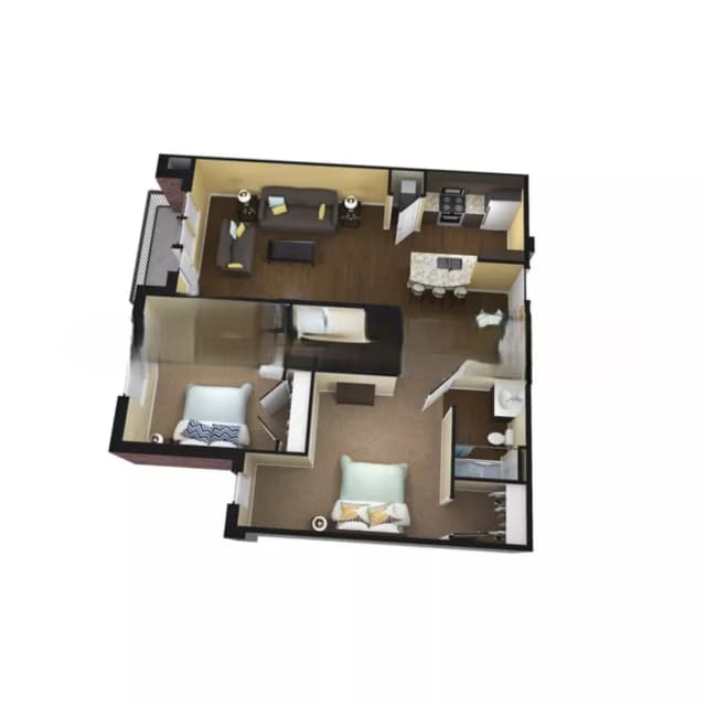 Hazelton Room in 2 Bed 2 Bath main photo