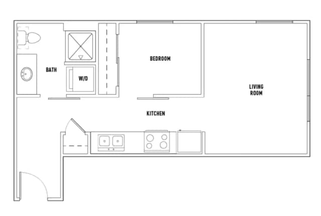 1 Bed - 1 Bath F main photo