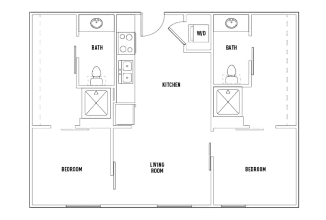 Room in 2 Bed - 2 Bath B Deluxe main photo
