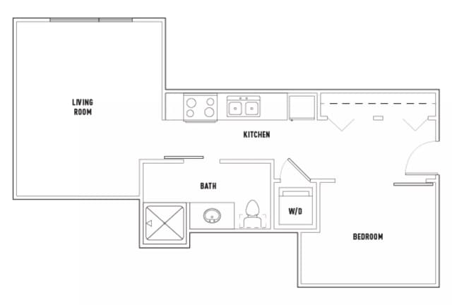 1 Bed - 1 Bath G Shared main photo