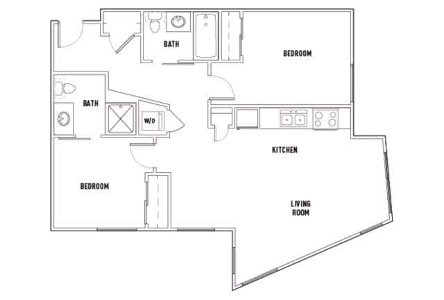 Room in 2 Bed - 2 Bath D main photo