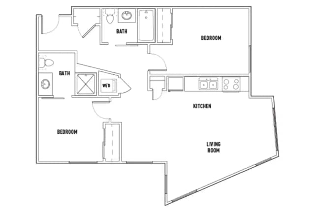 Room in 2 Bed - 2 Bath D Deluxe main photo