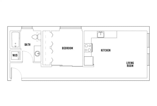 1 Bed - 1 Bath E main photo