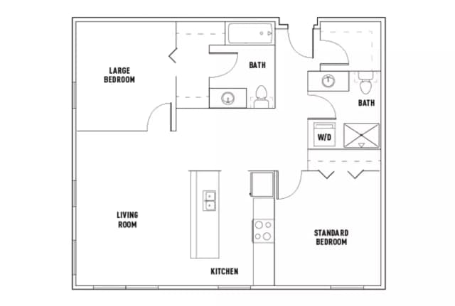 Room in 2 Bed - 2 Bath D main photo