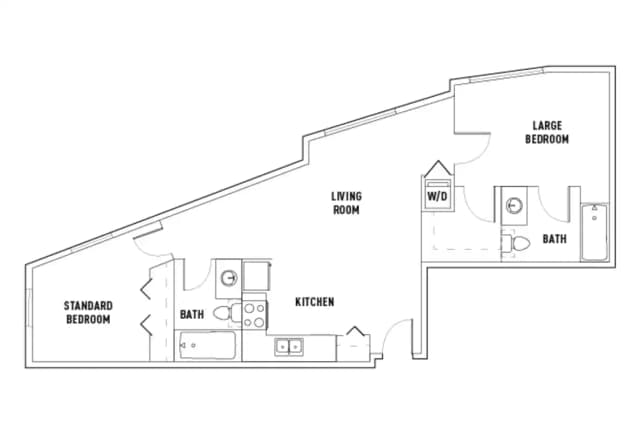 Room in 2 Bed - 2 Bath C main photo