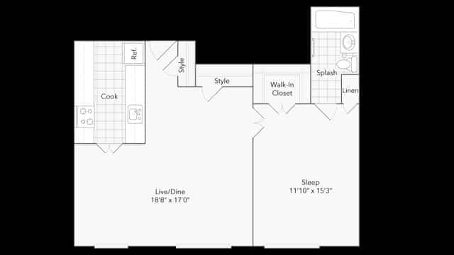 1 Bed 1 Bath main photo