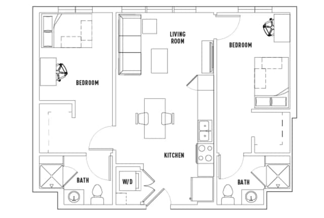 Room in 2 Bed - 2 Bath B main photo