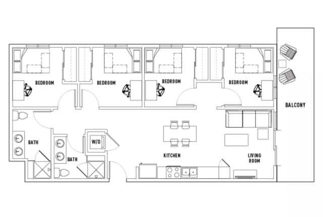 Room in 4 Bed - 2 Bath B Premium main photo