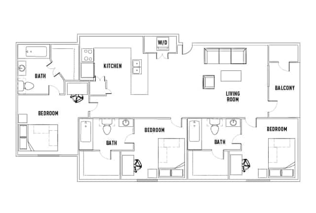 Room in 3 Bed - 3 Bath main photo