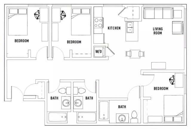 Room in 3 Bed - 3 Bath A main photo