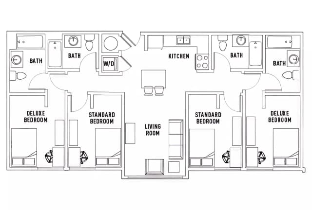 Room in 4 Bed - 4 Bath A main photo