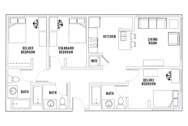 Room in 3 Bed - 3 Bath B main photo
