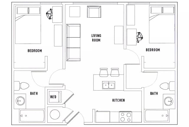 Room in 2 Bed - 2 Bath B main photo