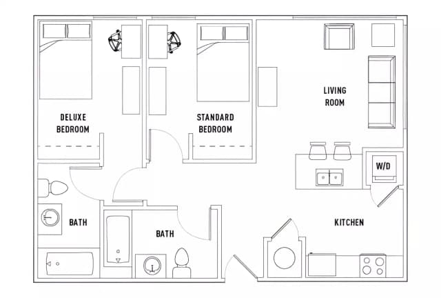 Room in 2 Bed - 2 Bath C main photo