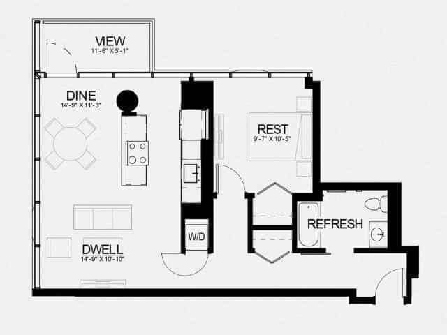 1 Bed 1 Bath main photo