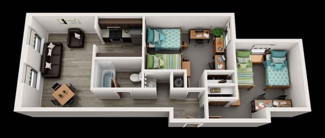 2 Bedroom 1 Bathroom main photo