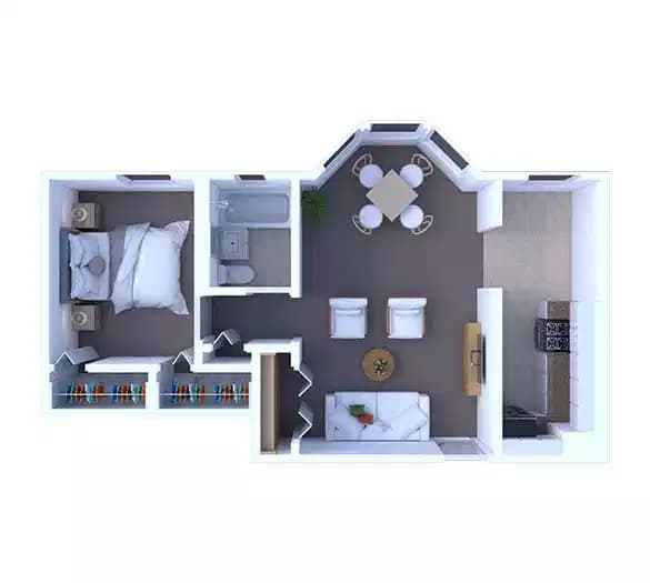 1 Bed 1 Bath main photo