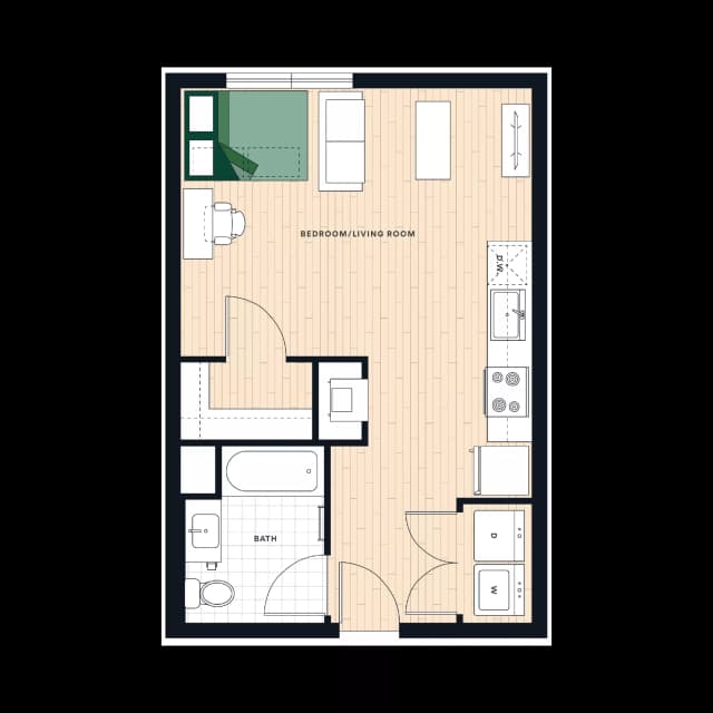 1 Bedroom 1 Bathroom | S1 main photo