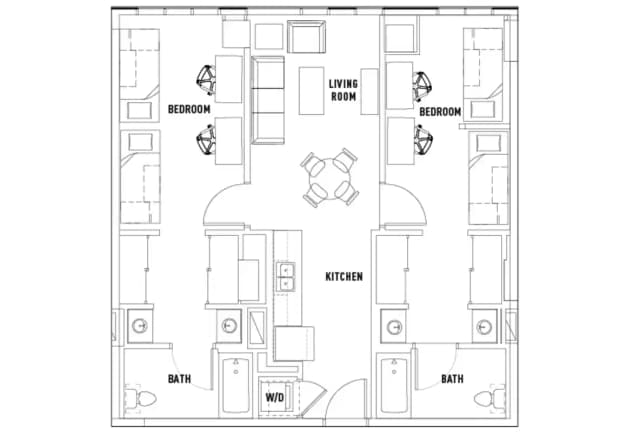 Room in 2 Bed - 2 Bath Suite A main photo