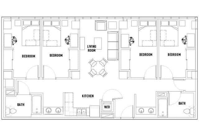 Room in 4 Bed - 2 Bath Suite main photo