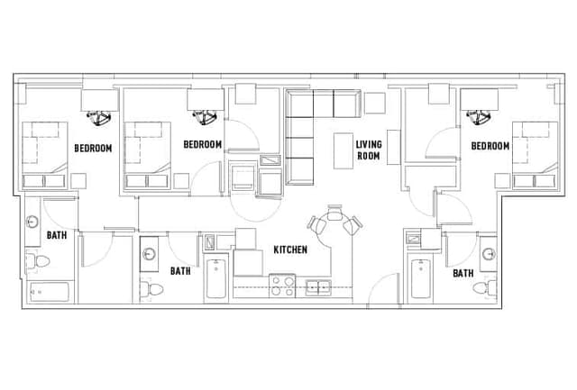 Room in 3 Bed - 3 Bath Apartment main photo