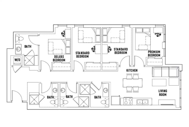 Room in 4 Bed - 4 Bath A main photo