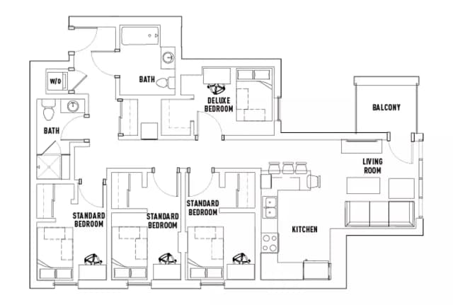 Room in 4 Bed - 2 Bath B main photo