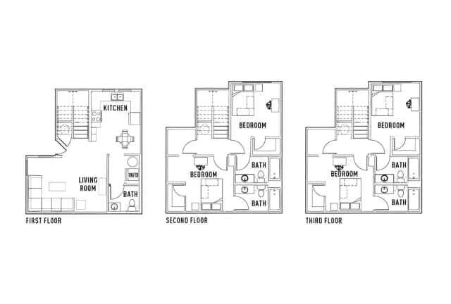 Room in 4 Bed - 4.5 Bath Townhome main photo