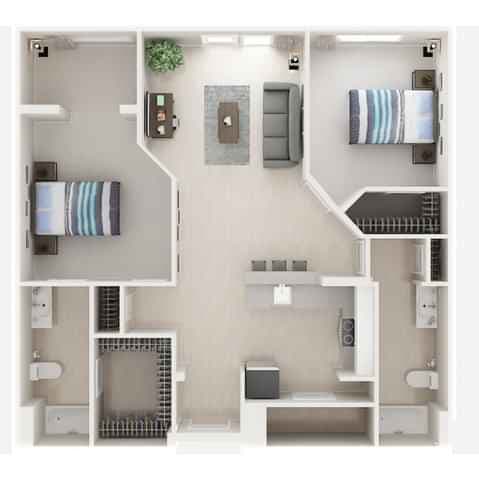 2C (2 Bed 2 Bath) main photo