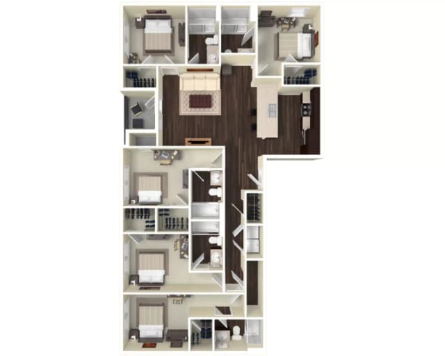 Room in 5 Bedroom 5 Bathroom | E1 main photo
