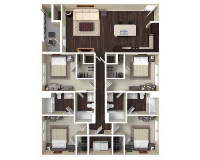 Room in 4 Bedroom 4 Bathroom | D3 main photo