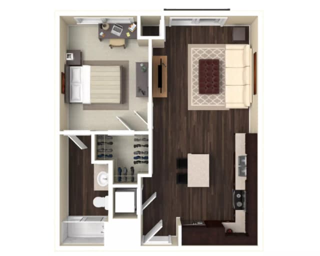 Room in 1 Bedroom 1 Bathroom | A2 main photo