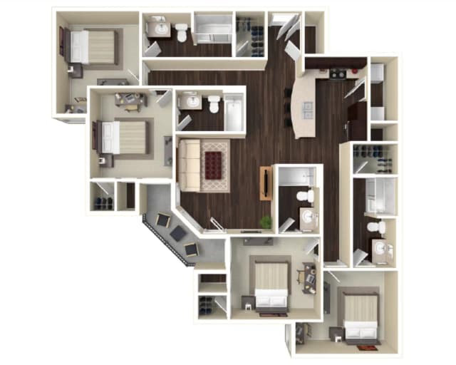 Room in 4 Bedroom 4 Bathroom | D2 main photo