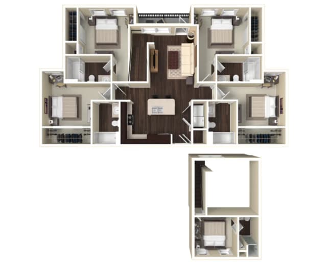 Room in 5 Bedroom 5 Bathroom | D1L-A main photo
