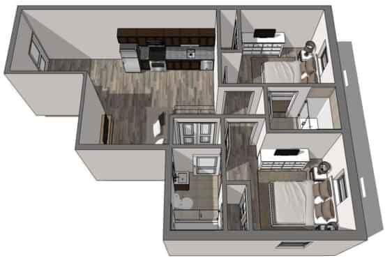 2 Bedroom 2 Bathroom Standard main photo