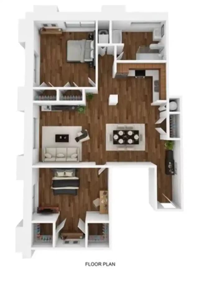 Private Room Private Bathroom (2 bed 2 bath) main photo