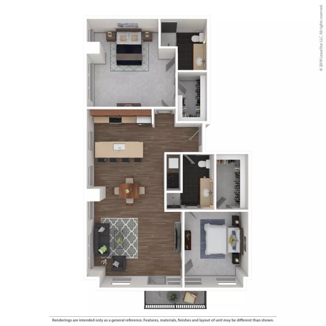 Res #206 - 2 Bed 2 Bath main photo