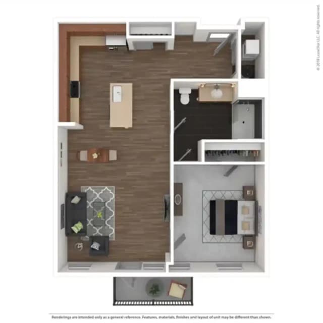 Flat #105 - 1 Bed 1 Bath main photo