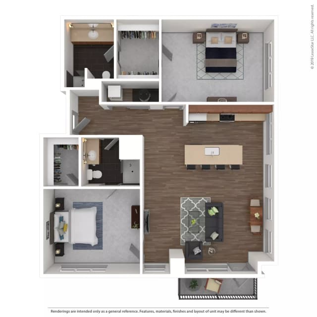 Res #204 - 2 Bed 2 Bath main photo