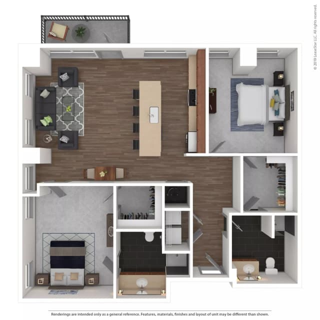 Res #202 - 2 Bed 2 Bath main photo