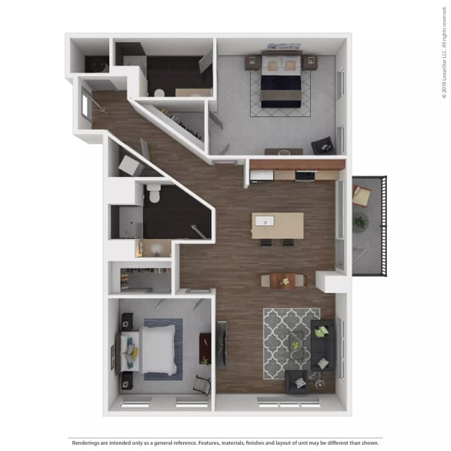 Res #203 - 2 Bed 2 Bath main photo