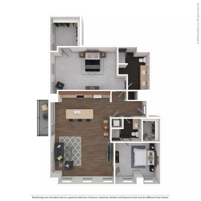 Res #207 - 2 Bed 2 Bath main photo