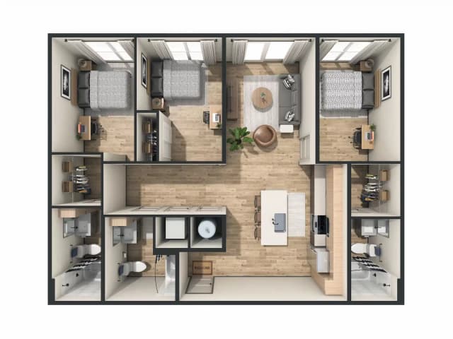 Room in 3 bedroom 3 Bathroom | C2 main photo