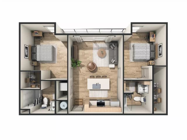 Room in 2 bedroom 2 Bathroom | B10 main photo