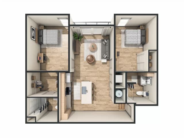 Room in 2 bedroom 2 Bathroom | B5 main photo